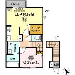 リルシア八戸の物件間取画像